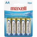 Maxell AA Alkaline Battery, 10 PK 723410 - LR610BP
